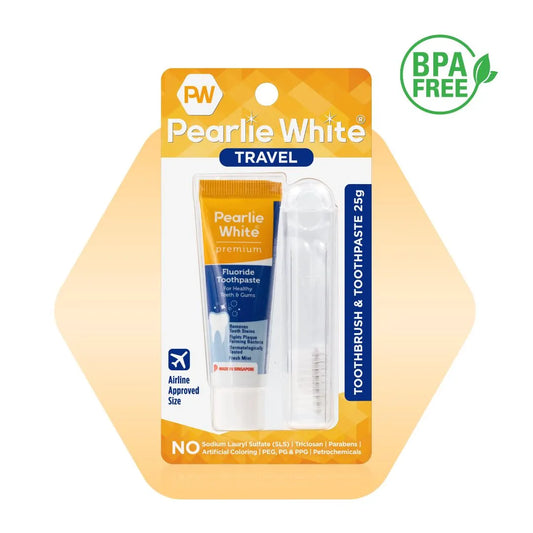 Travel Toothbrush with Premium Toothpaste 25g