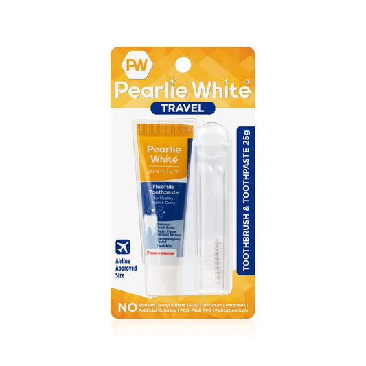 Travel Toothbrush with Premium Toothpaste 25g