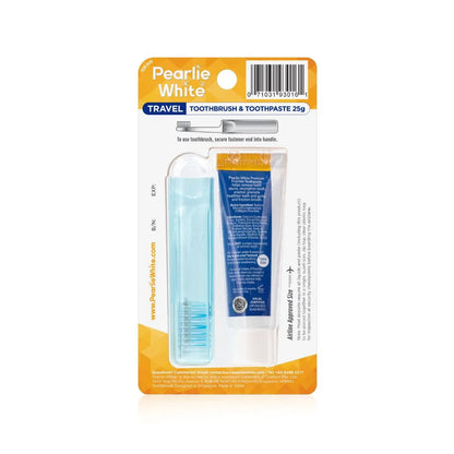 Travel Toothbrush with Premium Toothpaste 25g