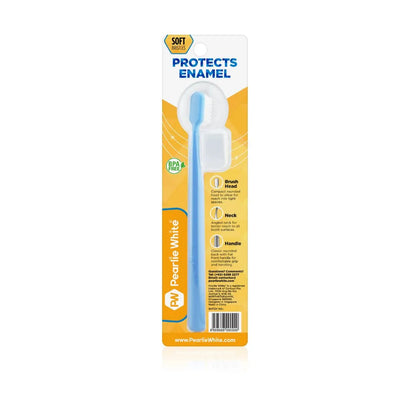 Enamel protection adult soft bristle toothbrush