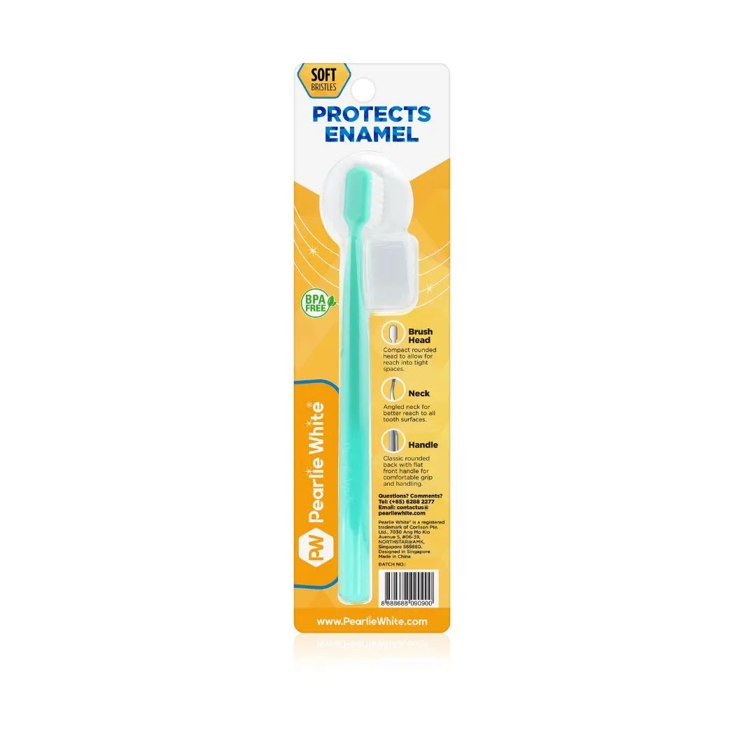 Enamel protection adult soft bristle toothbrush