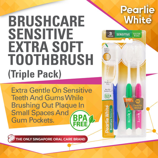 Ultra soft toothbrush three pack