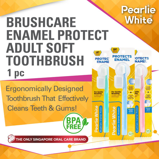 Enamel protection adult soft bristle toothbrush