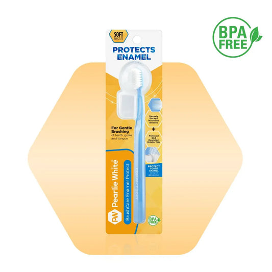 Enamel protection adult soft bristle toothbrush